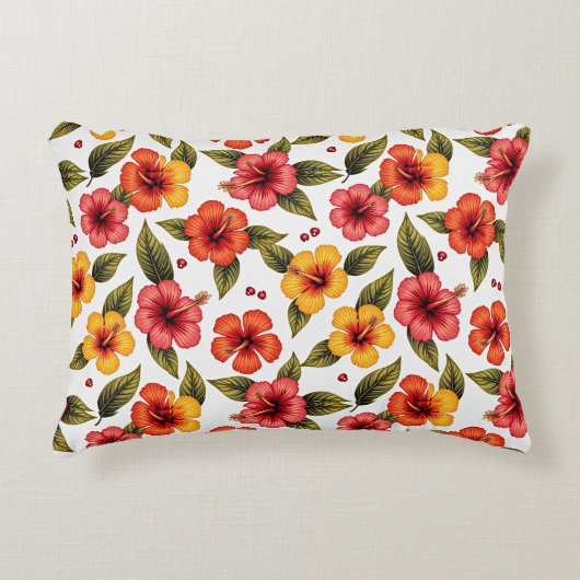 Hibiskus Bloom Bliss Dekokissen (Vorderseite)
