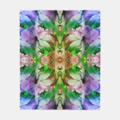 Hibiskus-Blume Abstrakt erschüttert Fleecedecke (Vorderseite)