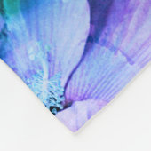 Hibiskus-Blume Abstrakt erschüttert Fleecedecke (Ecke)