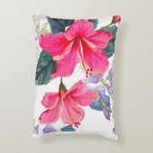 Hibiskus Blume Akzent Pillow Dekokissen (Rückseite(Vertikal))
