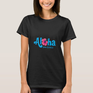 Hibiskus Blume Aloha Von Hawaii Retro Beach Girl T-Shirt