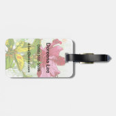 Hibiskus-Blume - Aquarelle Gepäckanhänger (Rückseite horizontal)