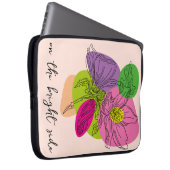 Hibiskus Blume Art Laptopschutzhülle (Vorne Rechts)