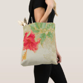 Hibiskus-Blume auf getontem Hintergrund Tasche (Von Nahem)
