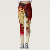 Hibiskus Blume Blumenkohl Foto Leggings, M Leggings (Vorderseite)