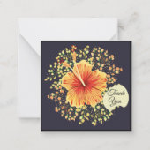 Hibiskus Blume Danke, Card Mitteilungskarte (Vorderseite)