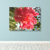 Hibiskus Blume drucken @3Typs1life Leinwanddruck (Insitu (Holzboden))