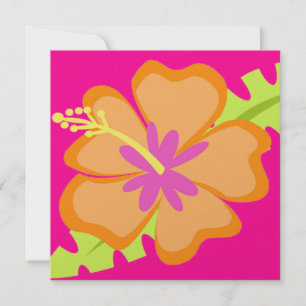 Hibiskus Blume Einladung