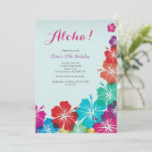 Hibiskus Blume Einladung (Stehend Vorderseite)