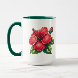 Hibiskus Blume Große Kombi Tasse