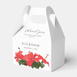 Hibiskus Blume Hochzeit Danke Ihnen Gefallen Box Geschenkschachtel
