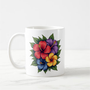 Hibiskus Blume Keramik Kaffee Tasse