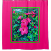 Hibiskus Blume Liebe Duschvorhang (Vorderseite)