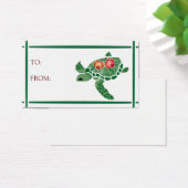 Hibiskus Blume Meeresschildkröte GIFT TAGS (Schreibtisch)