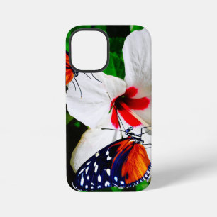 Hibiskus Blume mit 2 Tiger Langschwingende Schmett iPhone 12 Mini Hülle