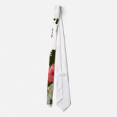 Hibiskus-Blume ohne Schmutz Rosa Krawatte (Rückseite)