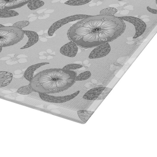 Hibiskus Blume Schneidebrett (Ecke)