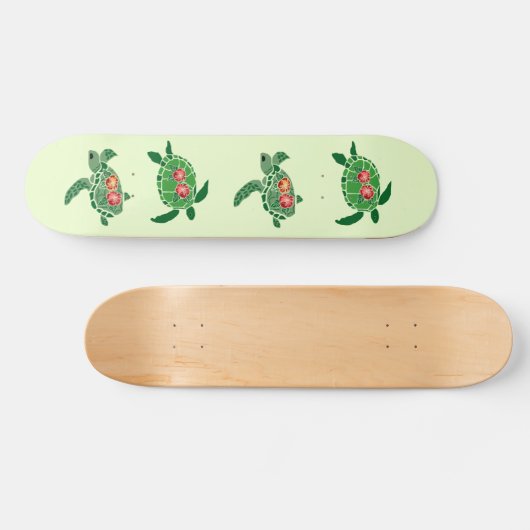 Hibiskus Blume Skateboard (Horizontal)