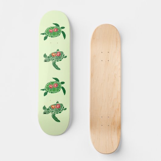Hibiskus Blume Skateboard (Vorderseite)