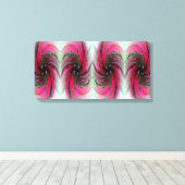 Hibiskus Blume Swirl X 4 Wrapped Canvas Leinwanddruck (Insitu (Holzboden))