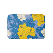 Hibiskus Blume und Blätter ر Badematte (Vorderseite)