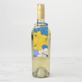 Hibiskus Blume und Blätter Flaschenanhänger (Auf Flasche)