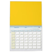 Hibiskus Blume und Blätter Kalender (Feb 2027)