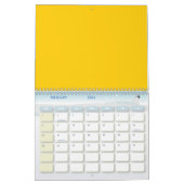 Hibiskus Blume und Blätter Kalender (Feb 2026)