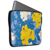 Hibiskus Blume und Blätter Laptopschutzhülle (Vorne Rechts)