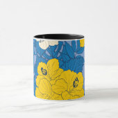 Hibiskus Blume und Blätter Tasse (Zentrum)