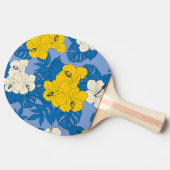 Hibiskus Blume und Blätter Tischtennis Schläger (Seitenansicht)