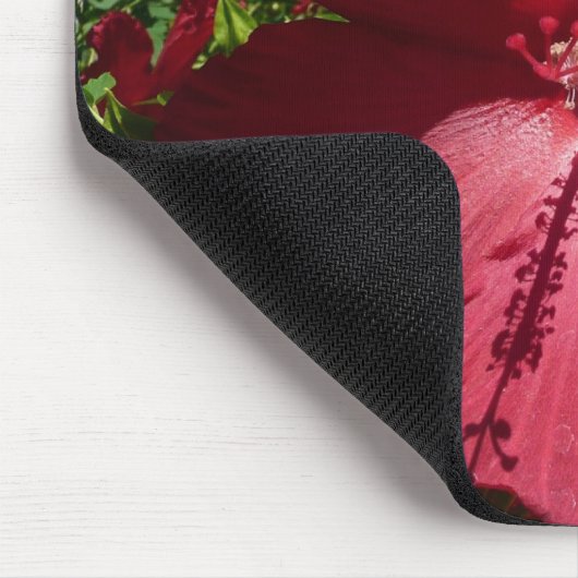 Hibiskus Blume und Blue Sky Mousepad (Ecke)