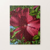 Hibiskus Blume und Blue Sky Puzzle (Vertikal)