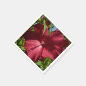 Hibiskus Blume und Blue Sky Serviette (Ecke)