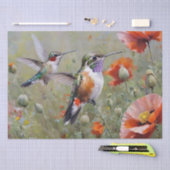 Hibiskus Blume und Hummingbird Decoupage Seidenpapier (Handwerk)