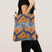 Hibiskus-Blume: Vintages Blumenmuster Tasche (Von Nahem)