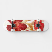 Hibiskus-Blume - Watercolorfarbe 2 Skateboard (Horizontal)