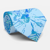 Hibiskus-Blumen blau Krawatte (Gerollt)