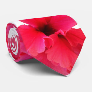 Hibiskus-Blumen-Druck Krawatte