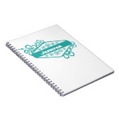 Hibiskus-Blumen-Emblem Notizblock (Rechte Seite)