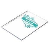 Hibiskus-Blumen-Emblem Notizblock (Linke Seite)