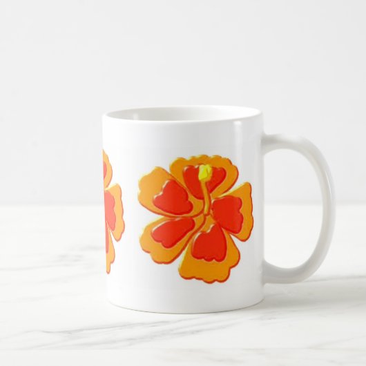 Hibiskus-Blumen Kaffeetasse (Rechts)