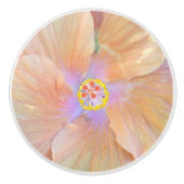 Hibiskus-Blumen-Keramikgriff Keramikknauf (Vorderseite)