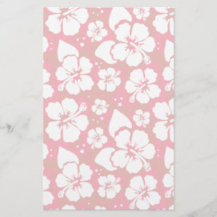 Hibiskus-Blumen-Muster Briefpapier