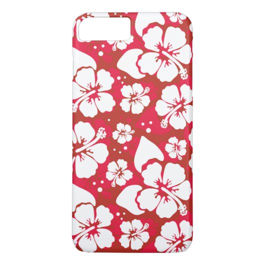 Hibiskus-Blumen-Muster Case-Mate iPhone Hülle (Rückseite)