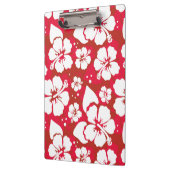Hibiskus-Blumen-Muster Klemmbrett (Links)