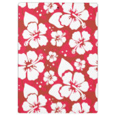 Hibiskus-Blumen-Muster Klemmbrett (Rückseite)