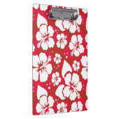 Hibiskus-Blumen-Muster Klemmbrett (Rechts)