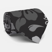 Hibiskus-Blumen-Muster-Krawatte Krawatte (Gerollt)