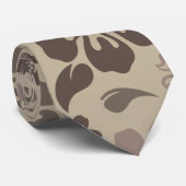 Hibiskus-Blumen-Muster-Krawatte Krawatte (Gerollt)